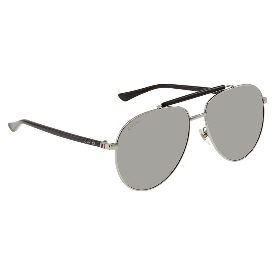 Order Kính Mát Gucci Silver Aviator Men S Sunglasses Gg0014s 001 60